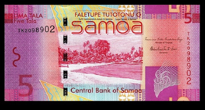 Radar Samoan Tala Banknote