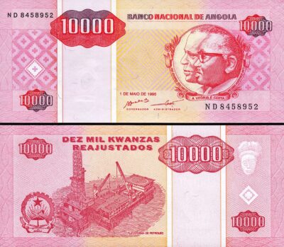 Angola 10000 10,000 Kwanzas 1995, UNC, P-137