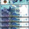 Argentina 50 Pesos 2015, UNC, 20 Pcs LOT,Consecutive, P-362, Malvinas Islands - Image 3