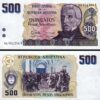 Argentina 500 Pesos 1984, UNC-, 5 Pcs LOT, P-316, Suffix A - Image 3