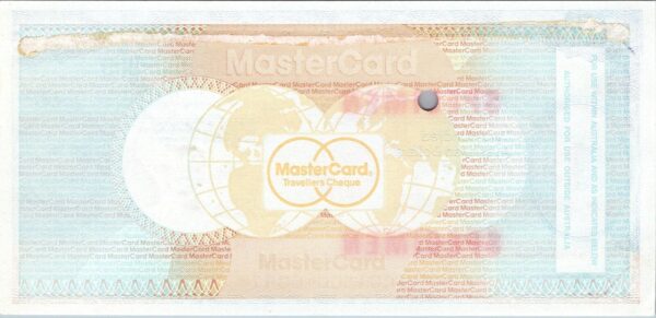 Australia SPECIMEN, ETC, Mastercard Travellers Cheque, 200 Dollars, AUNC - Image 3