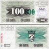 Bosnia Herzegovina 100000 Dinar 24-12-1993, UNC, P-56c, TALL GREEN ZEROES