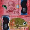 Costa Rica 1000 Colones 2019 2021, UNC, POLYMER, P-280a, Serie C
