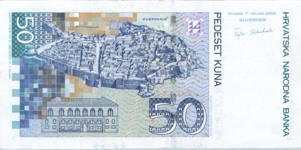 Croatia 50 Kuna 2002, AU / UNC, P-40a - Image 3