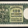 Czechoslovakia 100 Korun 1945, Specimen, AUNC / UNC, P-52s, With Stamp