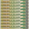 Gambia 10 Dalasis (2006) 2013, UNC, 20 Pcs LOT, Consecutive, P-26c