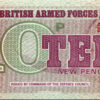 Great Britain, British Armed Forced, 10 New Pence, REPEATER 220 220, 1972, UNC