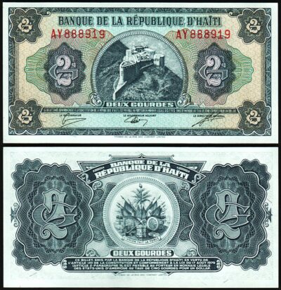 Haiti 2 Gourdes L 1979, UNC, P-245A, Prefix AY