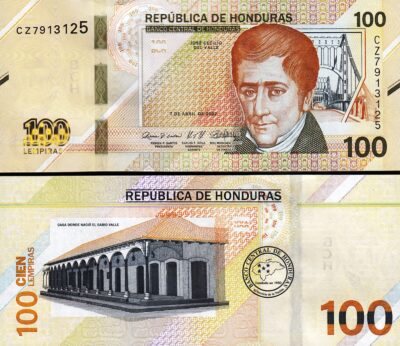 Honduras 100 Lempiras 2022 (2024), UNC, P-112, Prefix CZ