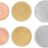 Iraq 5 (x) 3 Pcs UNC Coin Set, 25 50 100 Dinars 2004, (15 Coins) - Image 3