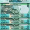 Malawi 50 Kwacha 2020, UNC, 5 PCS Lot, P-64, New Signature