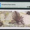 NEW ZEALAND 1 DOLLAR ND 1968 -75 PMG 66 GEM UNCIRCULATED EPQ P-163b Sign WILKS - Image 3