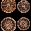 Oman, UNC, 2 Pcs Coin Set, 5 10 Baisa 2015, Commemorative 45th National Day