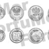 Poland UNC, 5 x 9 PCS COIN SET, 1 2 5 10 20 50 Groszy 1 2 5 Zlotych 2017,BIMETAL - Image 3