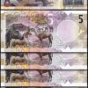 Qatar 5 Riyals 2020 (2021), UNC, 5 Pcs LOT, Consecutive, P-33