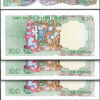 Saint Thomas & Sao Tome 100 Dobras , 1989 , UNC , 5 Pcs LOT, Consecutive, P-60