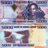 Sierra Leone, 4 Pcs SET 1000 2000 5000 10000 Leones 2021, UNC P-New, Last 3 Same - Image 6