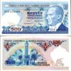 Turkey 500 Lira 1970 , UNC , 5 Pcs LOT , P-195 , Prefix D - Image 3