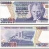 Turkey 500,000 500000 Lira 1994 (1993) , UNC, Prefix F, P-208c