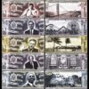 Usa Presidents 7 Pcs Set 1 2 5 10 20 50 100 Dollar 2018 Matching Serial Hologram