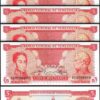 Venezuela 5 Bolivares 1989, UNC, 5 Pcs LOT, Consecutive, 8 Digit Serial, P-70b