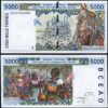 West African States, TOGO, 5000 Francs 2002, UNC, P-813Tk, Sign 31