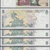 Argentina 5 Pesos 2012, UNC, 5 Pcs LOT, P-353, Suffix G