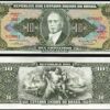 Brazil 10 Cruzerios 1962, UNC-, P-177b, Sign 11