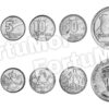 Brazil UNC 5 Pcs COINS Set, 1 5 10 50 Centavos 1 Cruzado Novo 1989 1990