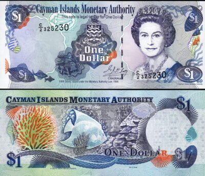 Cayman Islands 1 Dollar Banknote 1971/1972 Gem Unc-66-PMG Pick#1-BBest  Deal 