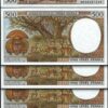 Central African St. Gabon 500 Francs 2000, UNC-, 5 PCS LOT,  P-401Lg