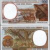 Central African St. Gabon 500 Francs 2000, UNC-, 5 PCS LOT,  P-401Lg - Image 3