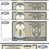 Croatia 50 Dinara, 1992, UNC, 10 Pcs LOT, Consecutive, P-R2, KNIN, Prefix AA - Image 3