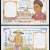 French Indo-China 1 Piastre 1932 (1936), AU, P-54b, Sign 9, With Dot Under 'O'