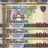 Gambia 100 Dalasis (2006) 2013, UNC, 5 Pcs LOT, Consecutive, P-29