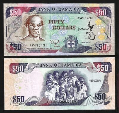 Jamaica 50 Dollars 2012, UNC-, P-89, Commemorative