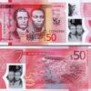 Jamaica 50 Dollars 2022 2023, UNC, REPLACEMENT ZZ, Polymer, P-New Design