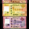 Lebanon 4 Pcs SET, UNC, 1000 5000 10000 20000 Livres 2014 to 2019, P-90-91-92-93