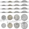 Luxembourg, UNC, 5 ( X ) 4 PCS COIN SET, 25 Centimes 1 5 10 Francs 1964 1984