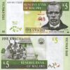 Malawi 5 Kwacha 1997, UNC, 5 Pcs LOT, Consecutive, P-36a - Image 3