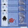 Malaysia 1 Ringgit 2012, UNC, 5 PCS LOT, Polymer, P-51