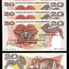 Papua New Guinea 20 Kina 1981-1985, UNC, 5 Pcs LOT, Consecutive, P-10c, Sign 8