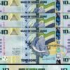 Sierra Leone 10 Leones 2022, UNC, 5 Pcs LOT, Consecutive, P-New Design