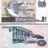 Singapore 1 Dollar 1976, UNC, 2 Pcs PAIR, Consecutive, P-9 - Image 3