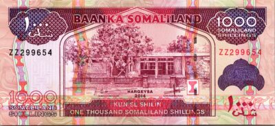 Somaliland 1000 Shillings 2014, Replacement ZZ Prefix, UNC , P-20