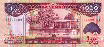 Somaliland 1000 Shillings 2015, Replacement ZZ Prefix, UNC , P-20
