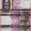 South Sudan 1000 Pounds 2020 (2021), UNC, 2 Pcs PAIR, Consecutive, P-New