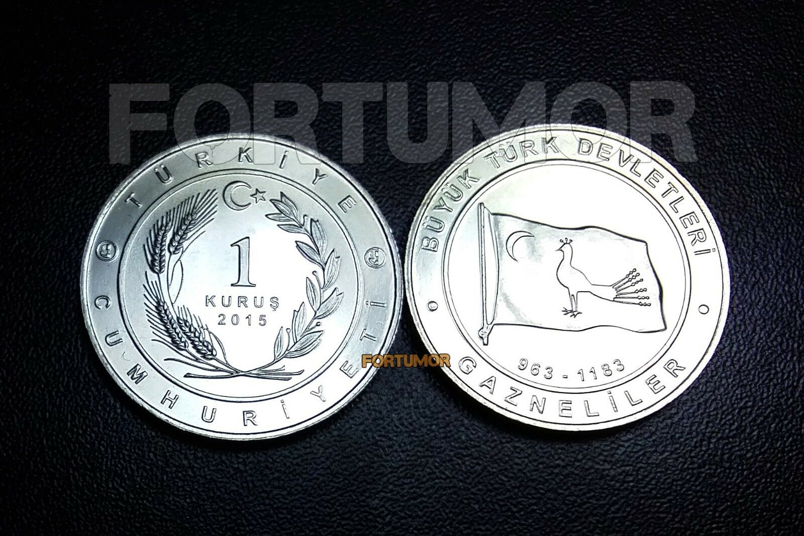 Turkey Anatolian Bird 1 Kurus Coin Set – 2020 & 2021, 24 Pieces, UNC Bronze-Aluminum