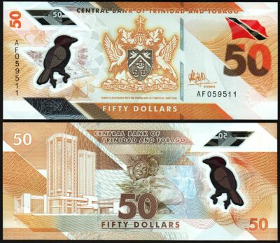 Trinidad and Tobago, 50 Dollars, 2020 (2021), UNC, Polymer, P-64
