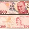 Turkey 200 Lira 2009- 2025, UNC, 5 Pcs LOT, Consecutive, Prfx I, P-227, NEW DATE - Image 3